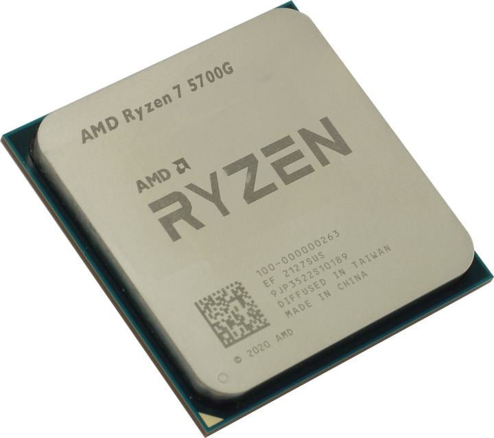 100-000000263 - Центральный Процессор AMD RYZEN 7 5700G OEM (Cezanne, 7nm, C8/T16/GPU8, Base 3,80GHz, Turbo 4,60GHz, Vega 8, L3 16Mb, TDP 65W, SAM4) OEM