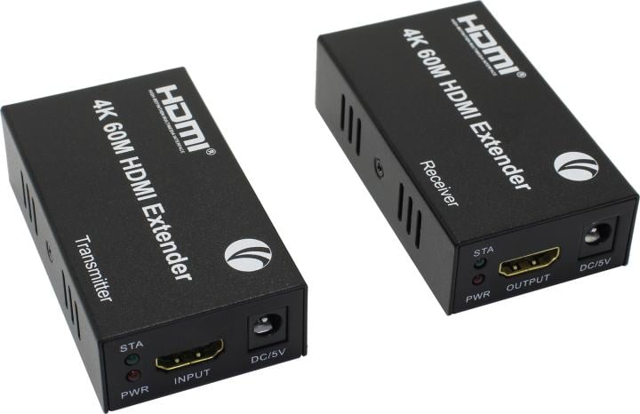 Удлинитель/ Удлинитель HDMI по витой паре до 60м extender +2б.п. VCOM <DD471>