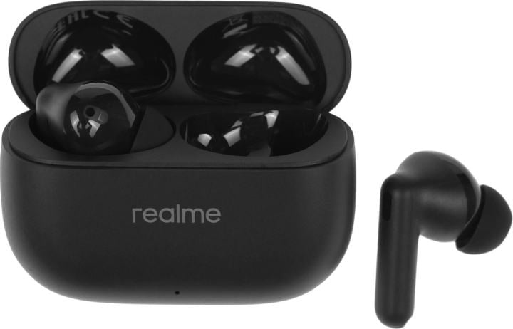 Наушники TWS Realme Buds T310 черный, внутриканальные, Bluetooth, активное шумоподавление, до 40 ч
