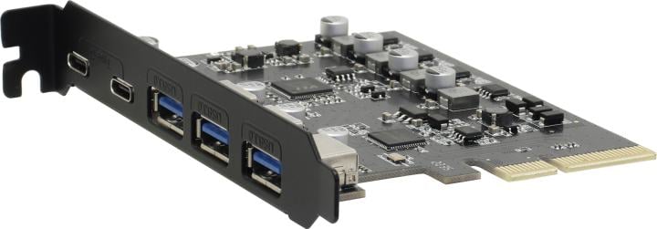 Espada Контроллер PCI-E, USB 3.2 Gen2(3xUSB-A, 2xUSB-C) (PCIeU3.2Gen2) (45605)