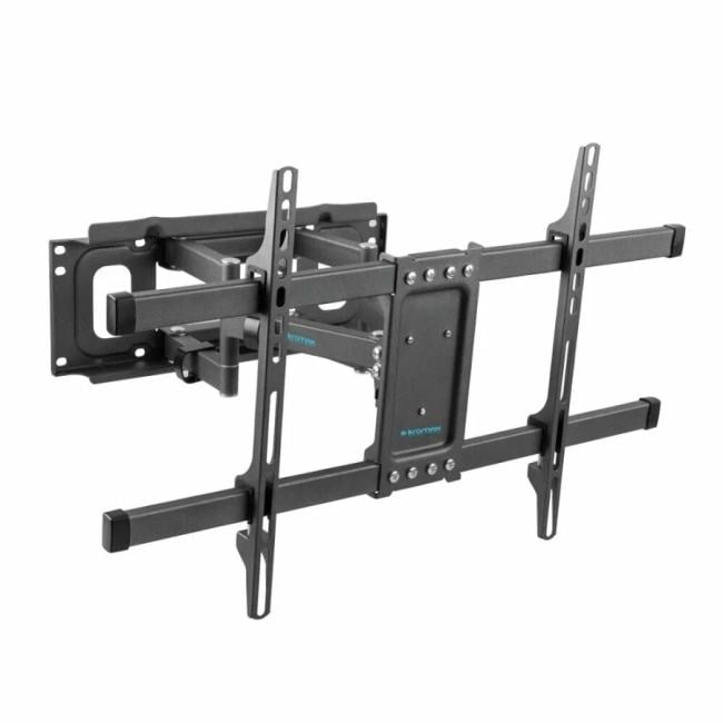 Kromax CORBEL-8 grey titan { 32"-75"; Максимальная нагрузка: 55 кг; VESA: 200x200, 200х300, 200х400, 300х200, 300х300, 300х400, 400х200, 400х300, 400х400, 600х400 мм; Наклон: +5°-12°Поворот: ±90}