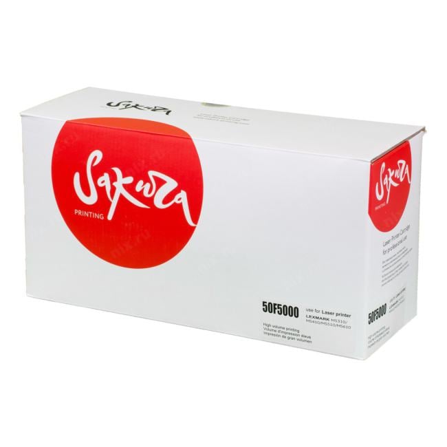 SA50F5000 Картридж SAKURA 50F5000 для Lexmark MS310/410/510/610, черный,  1 500 к.