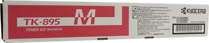 Картридж лазерный Kyocera TK-895M для Kyocera FS-C8020MFP/FS-C8025MFP/FS-C8520MFP/FS-C8525MFP, пурпурный