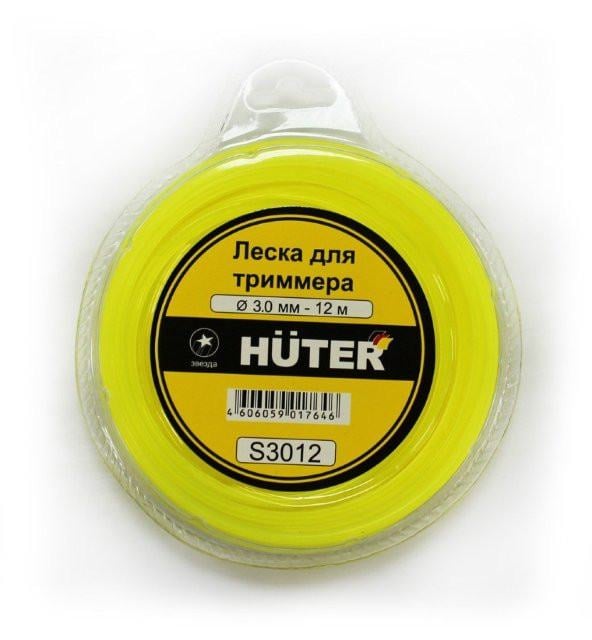 Huter <S3012> Леска  для  триммеров  (d=3мм, 12м)