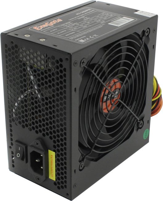 Exegate EX221638RUS Блок питания 500W ATX-500NPXE(+PFC),ATX, PPFC, 12cm fan, 24pin, 2x(4+4)pin, 2xPCI-E, 5xSATA, 3xIDE, black