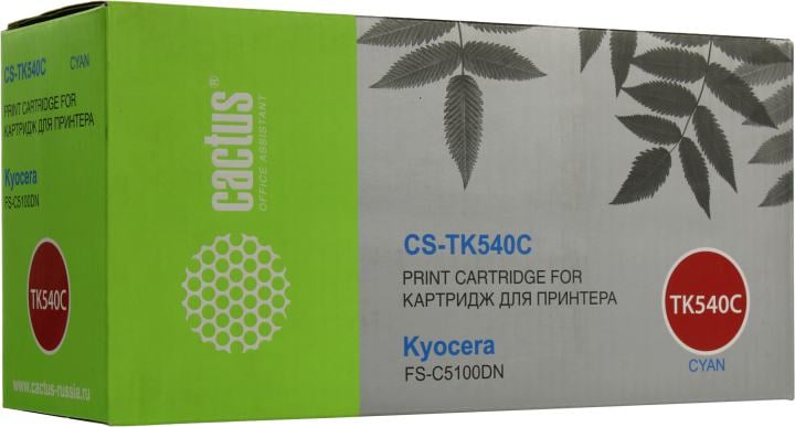 Картридж Cactus CS-TK540C Cyan для  Kyocera  FS-C5100DN
