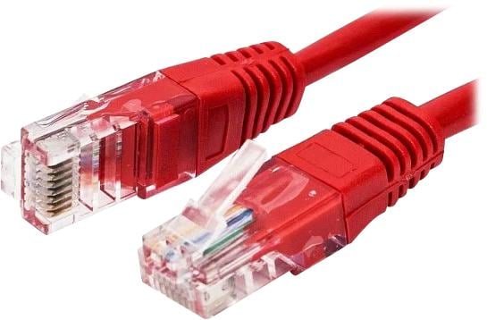 Кабель патч-корд U/UTP 5e кат. 5м Filum FL-U5-5M-R 26AWG(7x0.16 мм), омедненный алюминий (CCA), PVC, красный