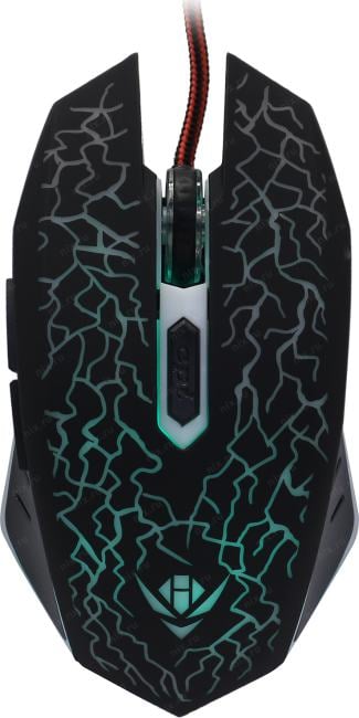 Мышь проводная Nakatomi MOG-15U черный, 2400 dpi, USB, кнопки - 6