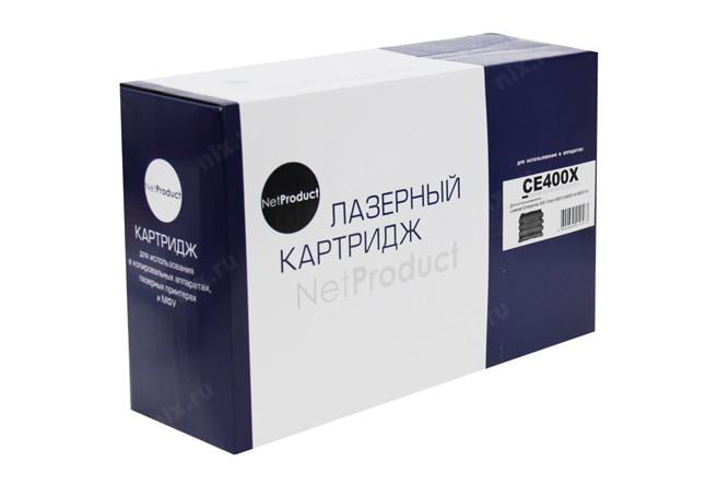 Картридж NetProduct N-CE400X, чёрный, 11000 стр., для HP M551n/M575dn