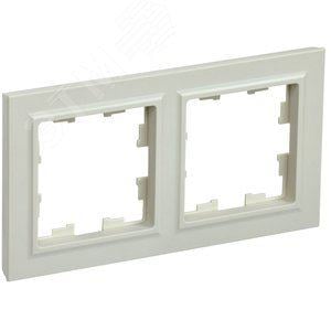 Рамка IEK BR-M22-K10 2-м BRITE РУ-2-БрКр беж.