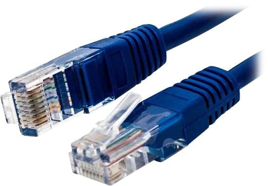 Кабель патч-корд U/UTP 5e кат. 0.5м Filum FL-U5-0.5M-BL 26AWG(7x0.16 мм),  омедненный алюминий (CCA),