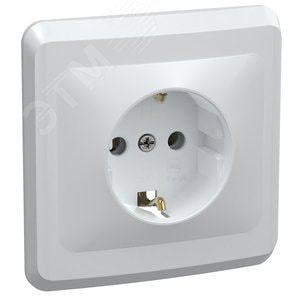 Розетка IEK ERV11-K01-16-DM 1-м СП Вега РС10-3-ВБ с заземл. контактом без защ. штор 16А белая