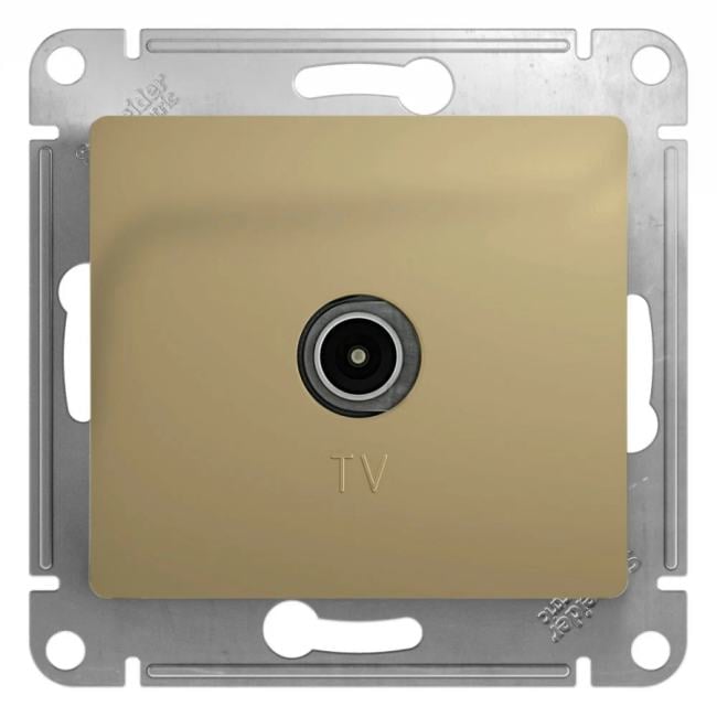 Розетка Systeme Electric GSL000493 Glossa TV,  механизм  титан