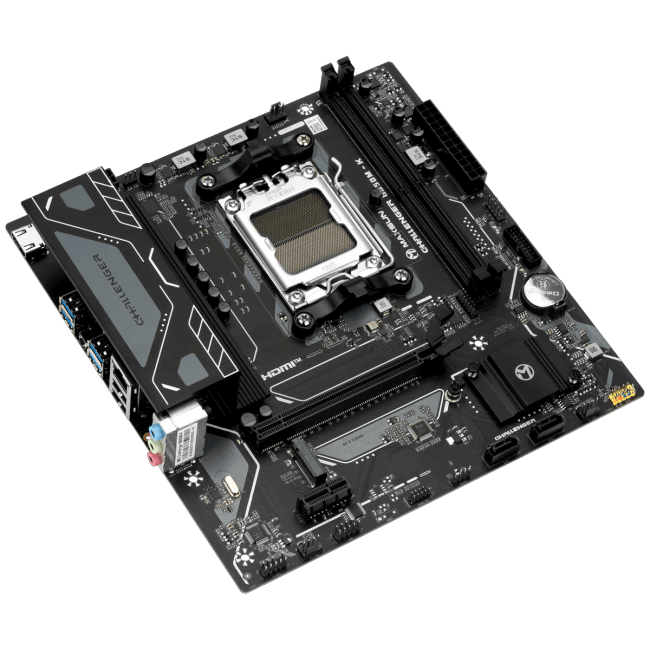 MAXSUN MS-Challenger B850M WIFI (RTL) AM5 <B850> PCI-E HDMI+DP  2.5GbLAN+WiFi  SATA  MicroATX 4DDR5
