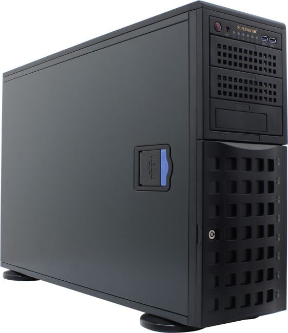 Серверная платформа SuperServer SYS-741P-TR (X13DEI, CSE-745BTS-R1K23BP) (2 x LGA-4677, 16xDDR5 Up to 4TB, 8x3.5" SATA3/SAS/4*NVME, Optional DVD-ROM drive, 2 M.2 NVMe, 4 PCIe 5.0 x16 fh, 2 PCIe 5.0 x8 fh, 2x 1GbE port, 2x 1200W Redundant Power)
