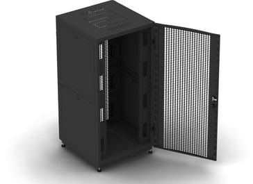 NT BUSINESS 2 MP42-66 B Шкаф 19" напольный 42U 600*600, дверь  перфорированная, черный (4ч)