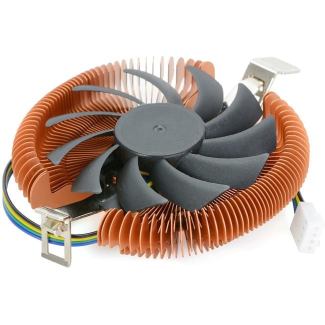 Кулер CROWN для процессора CM-B751TPWM( Универсальный сокет для Intel и AMD, безвинтовой крепление, TDP 75 Ватт, коннек