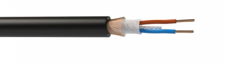 Кабель цифровой Wize [WMX24100FP] 100 м, 24 AWG DMX-AES, 0.23 мм2, диаметр 12мм, экран, медь 20 x 0.12мм, черный, бухта