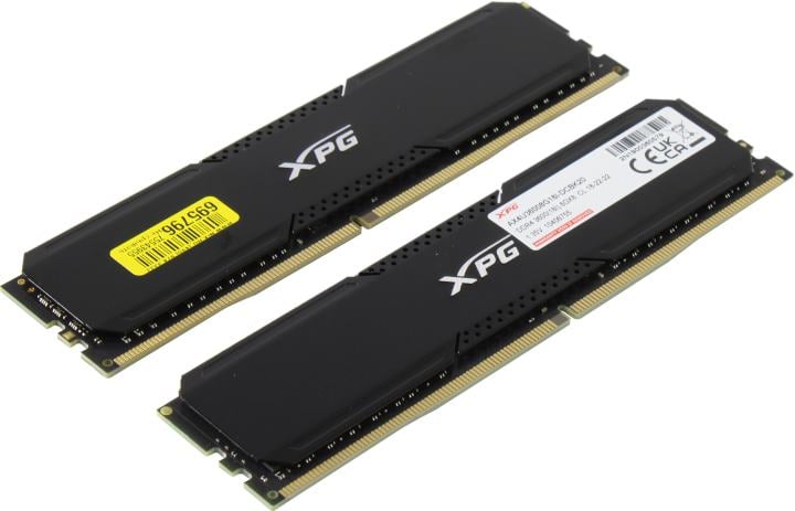 Память DDR4 2x8GB 3600MHz A-Data AX4U36008G18I-DCBK20 XPG Gammix D20 RTL Gaming PC4-28800 CL18 DIMM 288-pin 1.35В kit с радиатором Ret