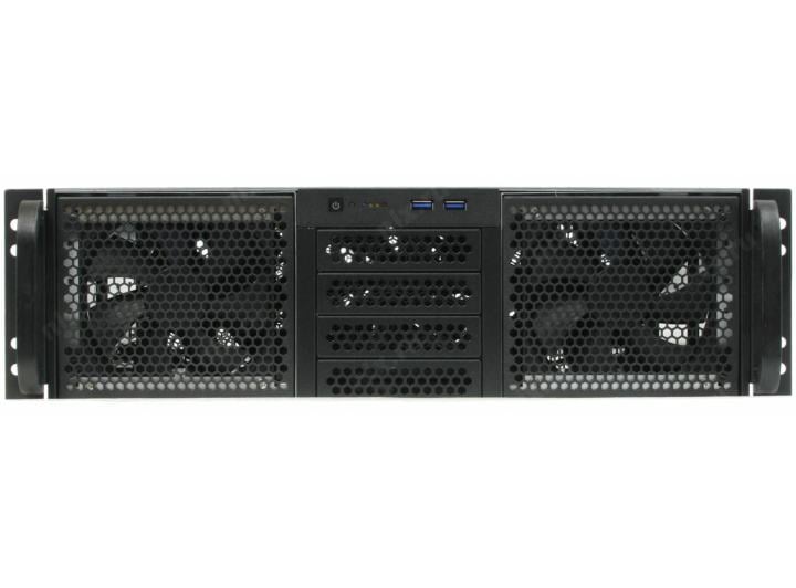 Procase RE306-D0H14-E8-55 Корпус 3U server case,0x5.25+14HDD,черный,без блока питания(2U,2U-redundant),глубина 550мм,MB EATX 12"x13",8slot