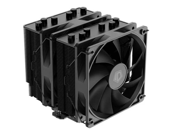 ID-Cooling <ID-CPU-SE-206-XT BLACK>  (4пин,115x/1200/1700/AM4/AM5, 15.2-35.2дБ,700-1800об/мин, Al+тепл.трубки)