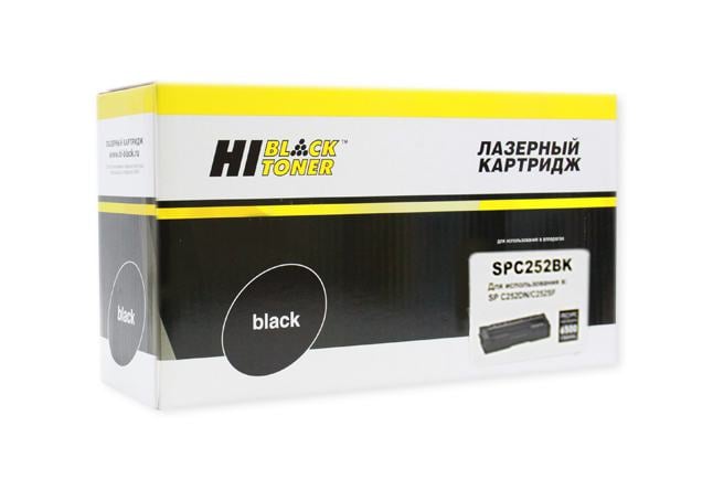 Картридж Hi-Black (HB-SPC252Bk) для Ricoh Aficio  SPC252DN/C252SF/SPC262DNw/SPC262SFNw, Bk, 6,5K