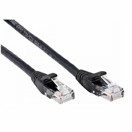 Патч-корд литой AOpen ANP612B-BK-0.5M (7/0.20) UTP кат.6 черный 0,5m