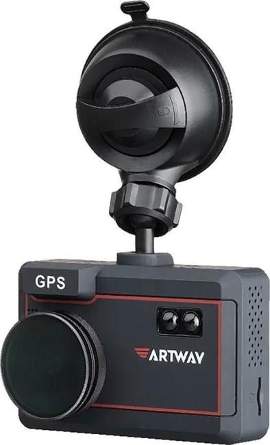 Видеорегистратор Artway Combo MD-205, 2304x1296, 2.4", GPS, G-сенсор, датчик движения