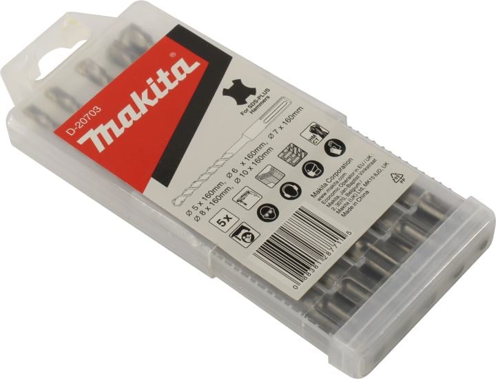Makita <D-20703> Набор буров SDS-Plus  (5  шт)