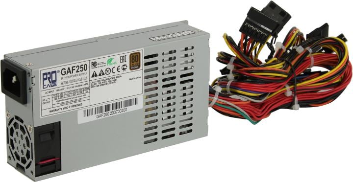 Procase Блок питания GAF250 [GAF250] {БП 250W, FlexATX 1FAN (250W) , 150*80*40mm}