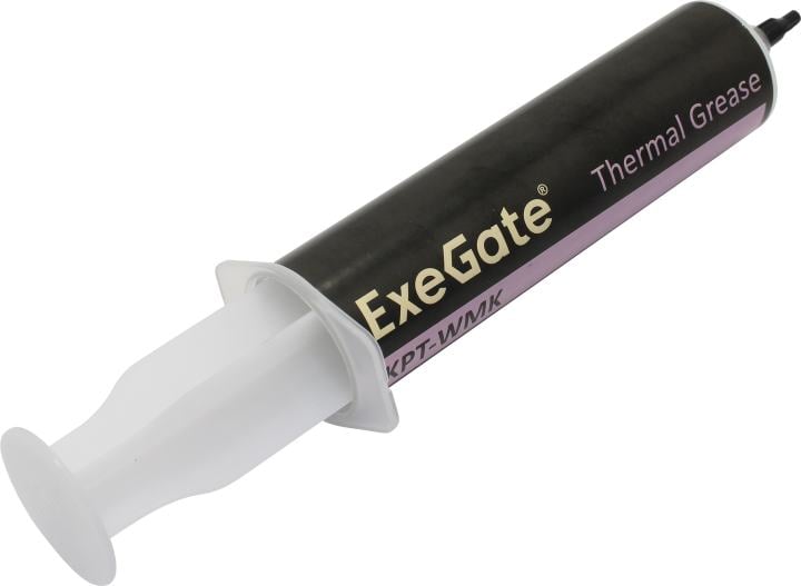 Exegate EX293381RUS Термопаста ExeGate KPT-WMK (0,8 Вт/(м•К), 50г, шприц с лопаткой)