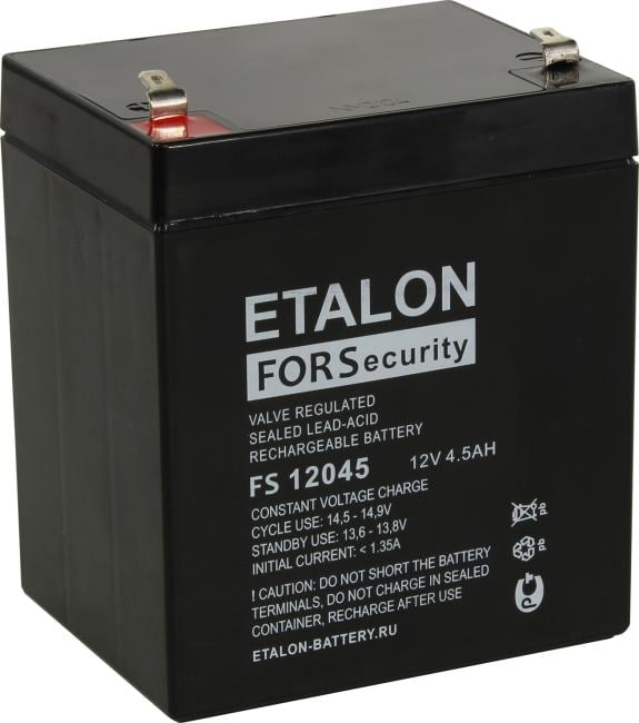 Аккумулятор ETALON FS 12045 (12V, 4.5Ah)  для слаботочных систем