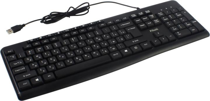 Клавиатура Filum FL-KB10-BK <USB> 104КЛ  + 9КЛ М/Мед