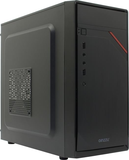 Компьютерный корпус Ginzzu D180 2хUSB 2.0,AU w/o PSU