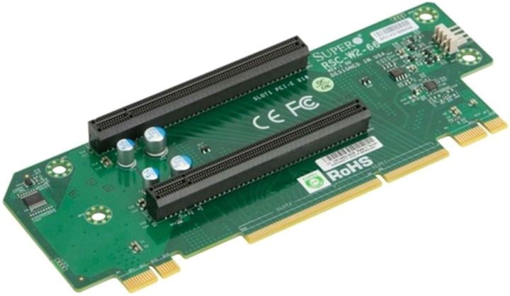 Карта расширения SuperMicro RSC-W2-66 - Riser Card 2U, (2 PCI-Ex16), Left Slot (WIO) Passive
