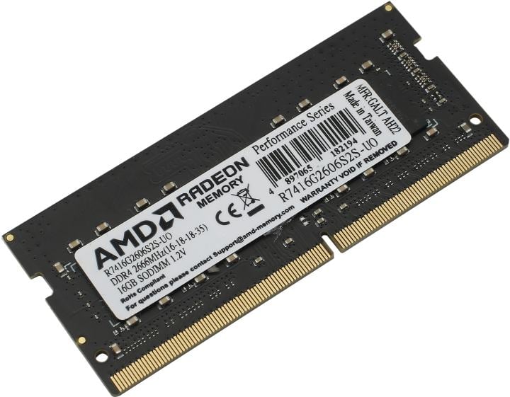 AMD <R7416G2606S2S-U(O)> DDR4 SODIMM 16Gb <PC4-21300>  CL16  (forNoteBook)