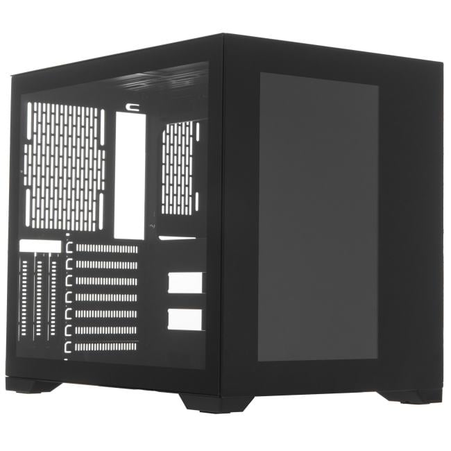 LAMP-DMS377B Корпус Lamptron Single-Side Display PC Case (Front Display Panel, Black), ЖК экраном в лицевой панели,черн