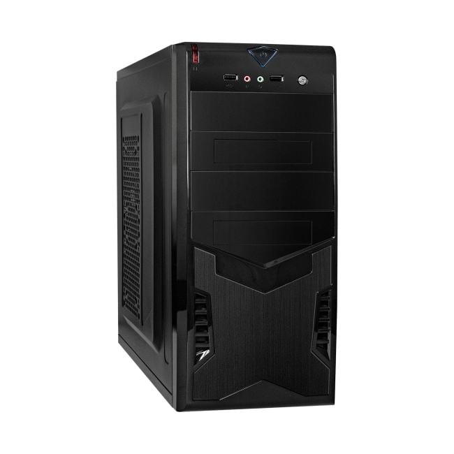 EX299169RUS Корпус Miditower ExeGate CP-604-UNS500 (ATX,БП UNS500  с вент. 12см,2*USB,аудио,черный)