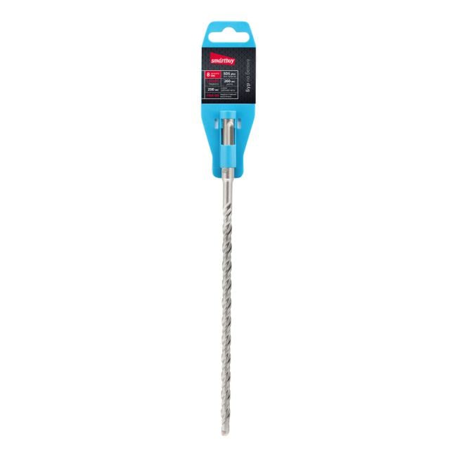 SBT-HD-8-200-260 Бур по бетону 8x200x260, HRC>45,SDS-plus  твердосп.нак,HRA>89 Smartbuy tools