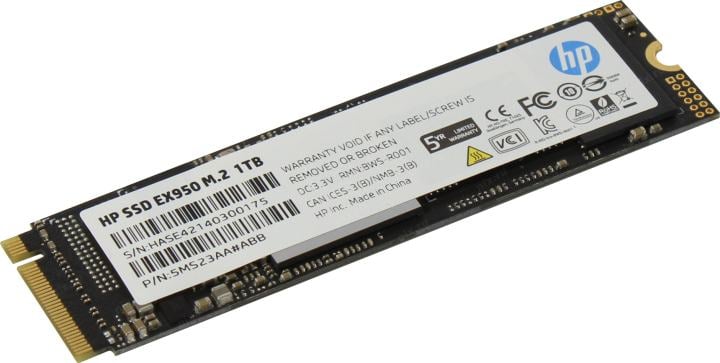 SSD 1 Tb M.2 2280 M HP  EX950  <5MS23AA>  3D TLC