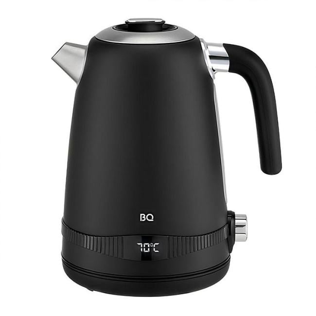 BQ <KT1724SW Steel-Black> Электрочайник (1.7 л, 2200 Вт)