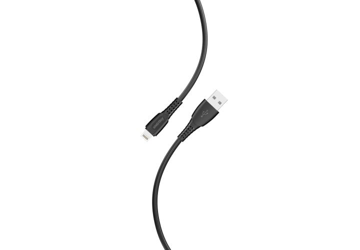 iK-512-S40b Кабель для зарядки и передачи данных S40 Lightning черный, 2.4 А,  1  м,  Smartbuy (iK-512-S40b)