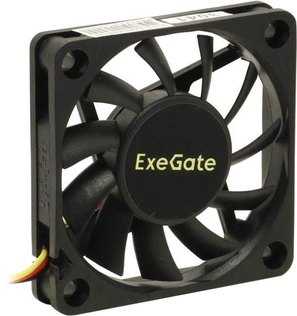Exegate EX283368RUS Вентилятор ExeGate ExtraSilent ES06010S3P, 60x60x10 мм, подшипник скольжения, 3pin, 3000RPM, 23dBA