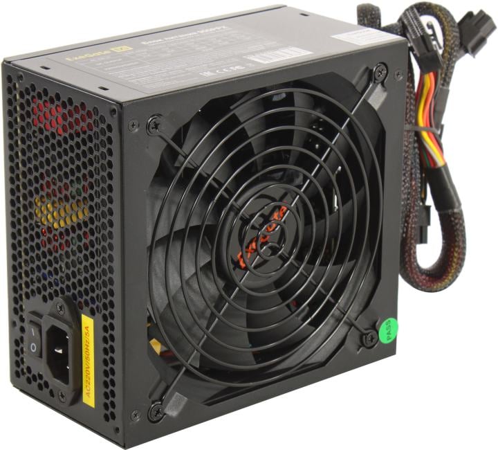 Блок питания 900W ExeGate 900PPX-S (ATX, APFC+Dual Forward, SC, КПД 82% (80 PLUS), 14cm silent fan, flat cables 24pin, 2x(4+4)pin, 6xPCI-E, 8xSATA, 4xIDE, Cable Management, кабель 220V 1,8м с защитой от выдергивания, black, RTL) <EX222114RUS-S>