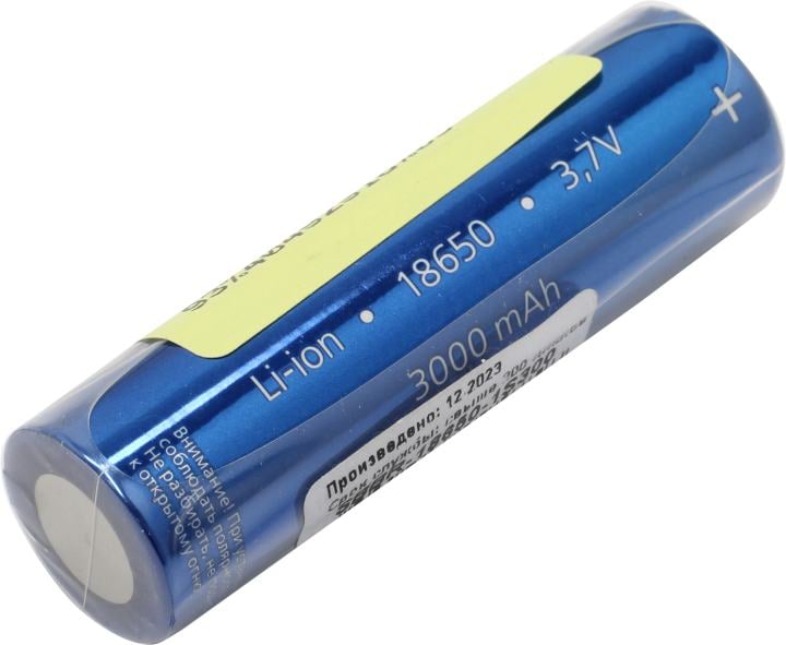 Аккумулятор Smartbuy <SBBR-18650-1S300> (3.7V, 3000mAh)  Li-Ion, Size "18650"