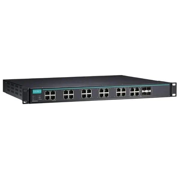 Коммутатор IKS-G6524A-4GTXSFP-HV-HV, 20 x 10/100/1000BaseTX, 4 х 10/100/1000BaseTX/SFP (Combo), 2 источника питания (110/220 В перем.), MOXA