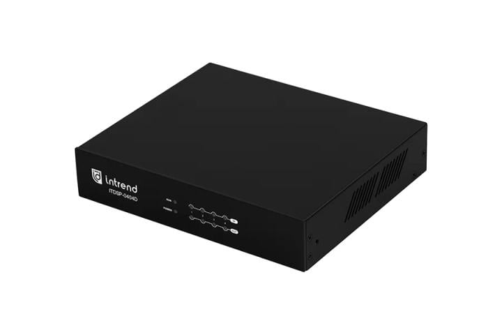 Аудиопроцессор INTREND ITDSP-0404Dv2 цифровой, 4x4 аналоговых входов/выходов, AEC, AFS, ANC, Dante 4x4, USB-B 2x2 на за
