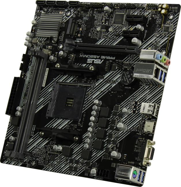 ASUS TUF GAMING A520M-PLUS WIFI (RTL) AM4 <AMD A520> PCI-E Dsub+ HDMI+DP GbLAN+WiFi+BT  SATA MicroATX 4DDR4