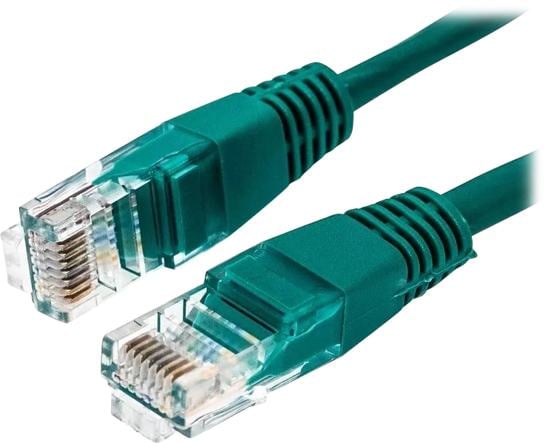 Кабель патч-корд U/UTP 5e кат. 1м Filum FL-U5-1M-G 26AWG(7x0.16 мм), омедненный алюминий (CCA), PVC, зелёный