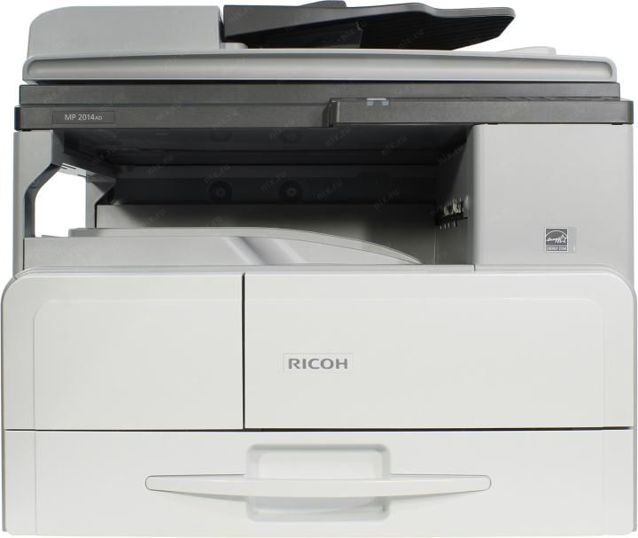МФУ лазерное ч/б RICOH MP 2014AD (A3, ч/б, 256Мб, 20стр/мин, дуплекс, 600 dp, GDI, ARDF50, LCD-экран, 250л, цв. сканер,